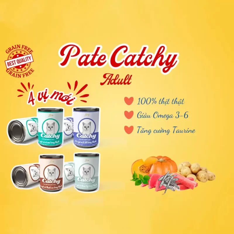 Pate Catchy cho mèo trưởng thành